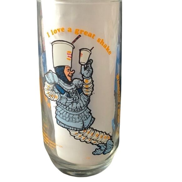 Vintage Burger King Collector Glasses 1979 Burger King Sir Shake A Lot Lot of 2 - Picture 3 of 10